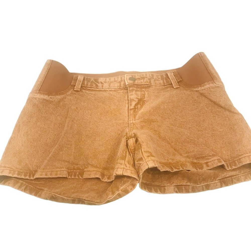 Isabel Maternity Ingrid/Isabel Women's Size 4 Side Panel Brown Carpenter Short